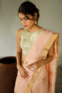 Handwoven Apricot Chanderi Saree